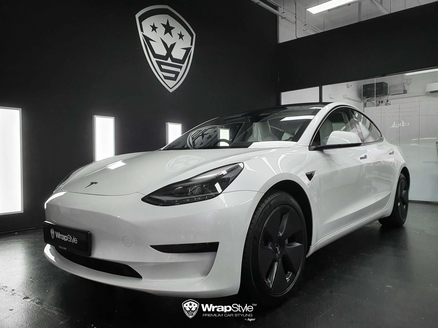 Model 3 protected by Hexis Gloss PPF